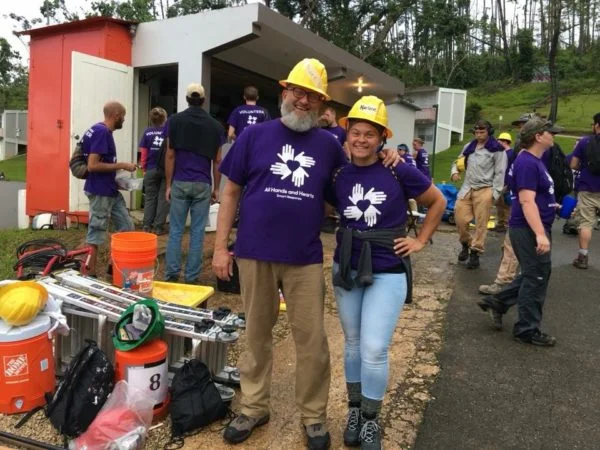 Two Mojo professionals of Buffalo volunteering